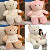 Doll Bear Plush With Love Heart Printed Dress Decoration For Bedroom Decoration