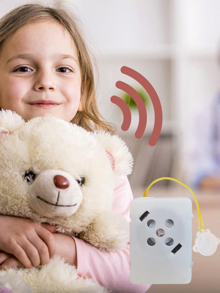 Stuffed Animal Sound Recorder Button Sound Box Toys Recording Device Plush Toy Custom Messages Recorder Voice Box