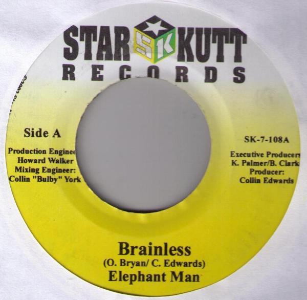 

7inch Record ELEPHANT MAN / SINGING CRAIG - Brainless / Dancing SK7108 Star Kutt Recor 2003 Jamaica Reggae, Ska & Dub Used