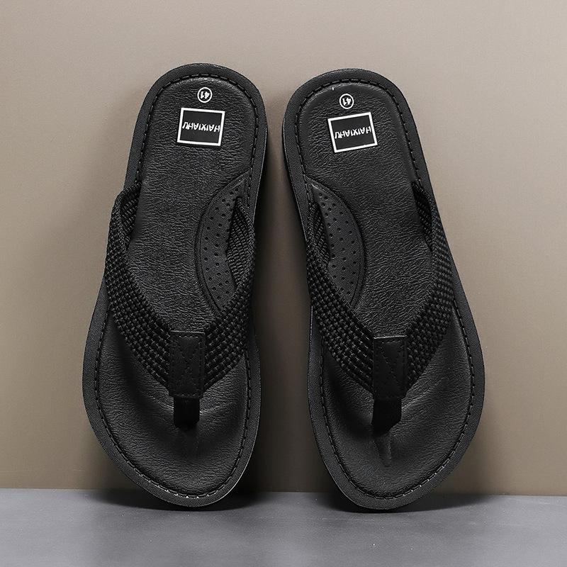 Summer Men's Beach Shoes Casual Fashion Sandals Pinch Slippers Men's Flip-flops Cool Slippers Wear Non-slip Trend