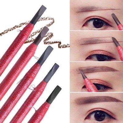 2-piece Waterproof Eyebrow Pencil Long and Lasting Eyebrow Tattoo Color Tone Professional Makeup Eyebrow Pencil XYZ