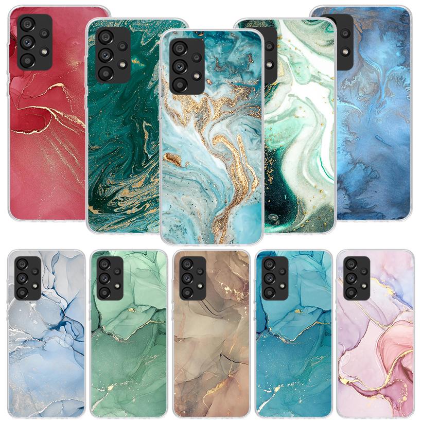 Granite Marble Phone Case for Samsung Galaxy A17 A16 A15 A14 A13 A57 A56 A55 A54 A53 A37 A36 A35 A34 A33 A26 A25 A24 A23 Galaxy
