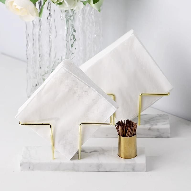 Porte-mouchoirs en marbre robuste, Support à mouchoirs créatif pour restaurant, Base antidérapante, Décoration de salle de bain, Étanche.