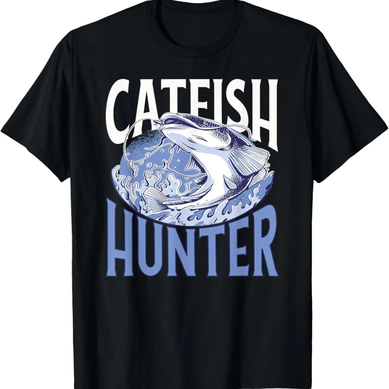 Кэтфишинг Ловец сома Рыбак Рыбак с плоской головой Футболка S