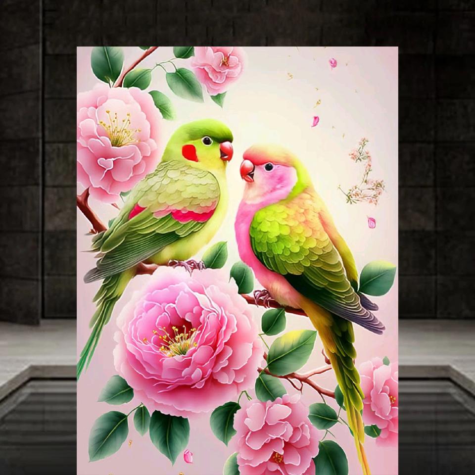 Full Square/Round Drill Diamond 5D DIY Diamond Painting Flower Bird Animal Embroidery Mosaic Cross Stitch Kit Home Decor Gift