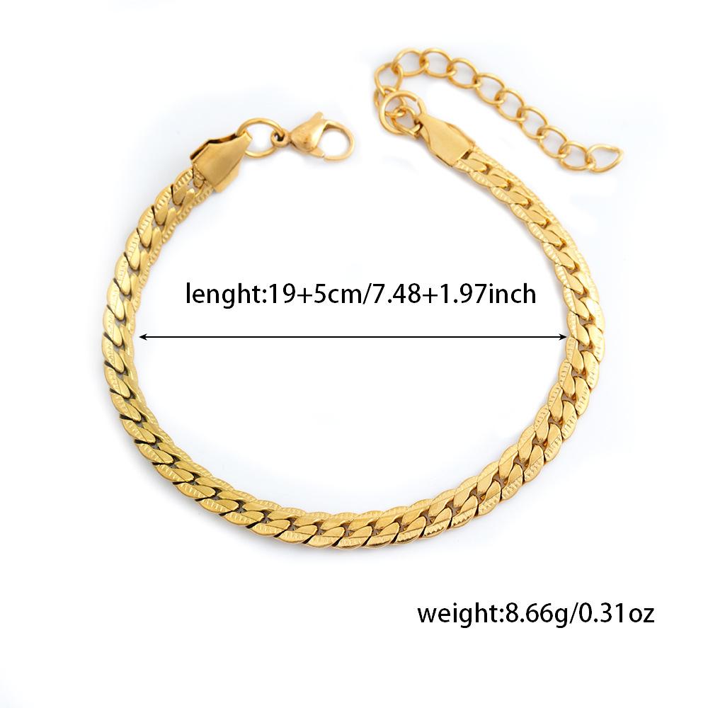 Titanium Steel Non-Fading Popular European And American Bracelet Couple Versatile Ins Style Personalized Fashion Bracelet