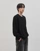 WORK ON BODY OFF Tresso Semi-Overfit Cable Long Sleeve Knit [Black]