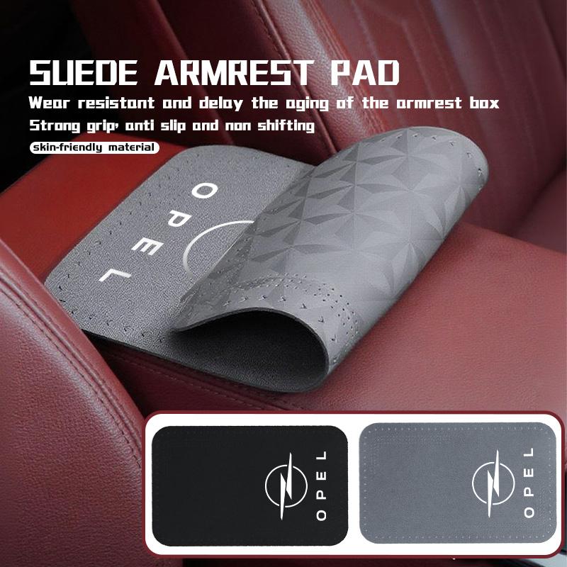 AAHB1 For Opel Car Badge Center Console Protection Pad Anti-slip Mat Elbow Support Accessories OPC Astra J H G K Insignia Corsa D B E