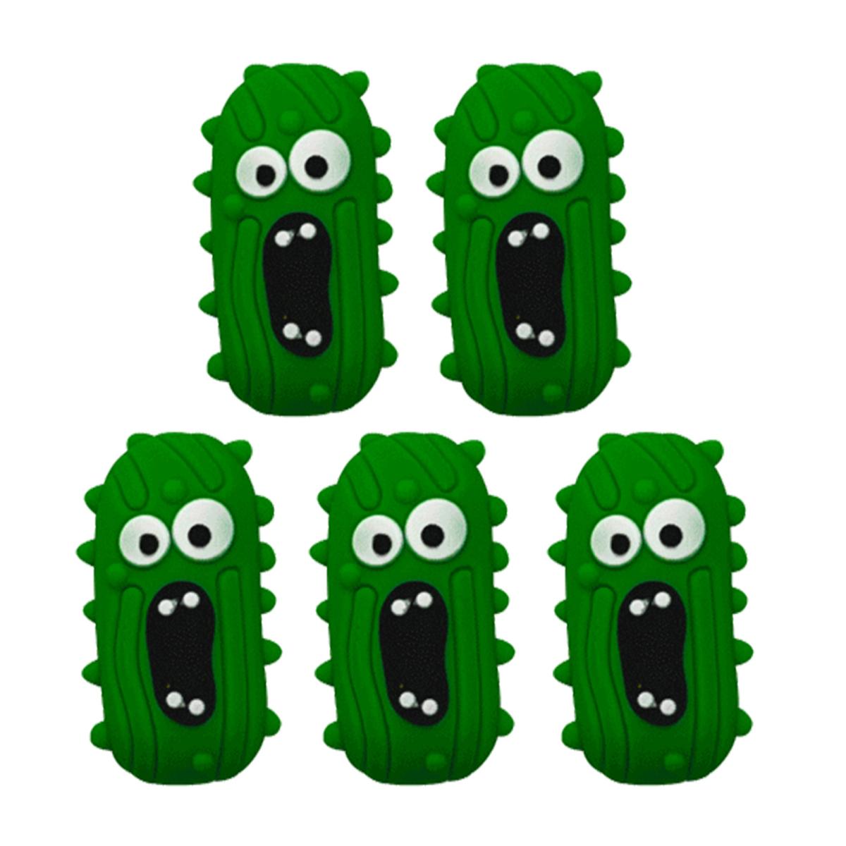 

Yousheng 5 шт. огуречные силиконовые фокусные бусины для ручек 3D мультфильм огуречные фокусные бусины россыпью для изготовления брелока браслета ожерелья зелёный