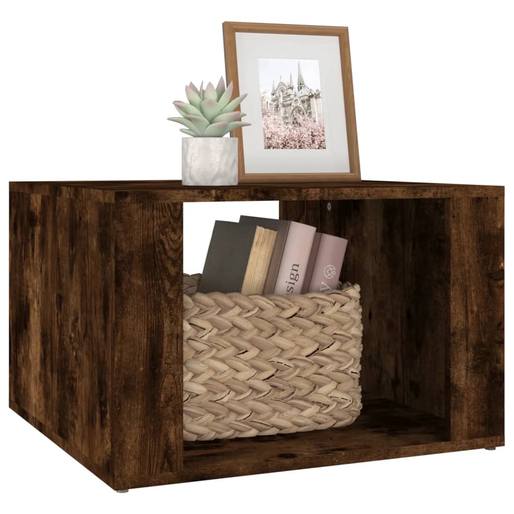 Nightstand Smoked Oak 57 x 55 x 36 cm Particleboard