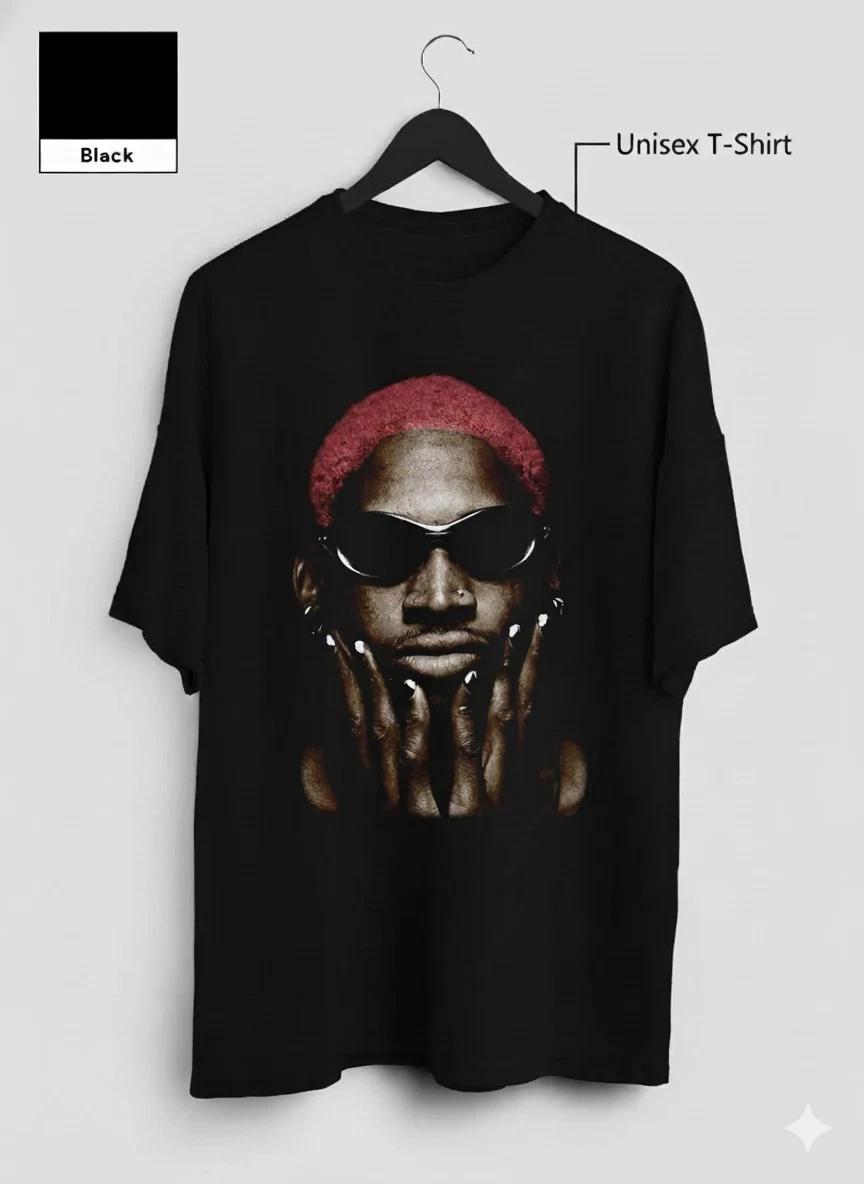 Unisex Adult Casual Graphic Red Hair Sglasses Portrait Graphic T Sh... XXXL