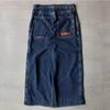 Street Hip-hop Casual Løse Y2K Rette Vide Ben Bukser Menn Amerikansk Retro Harajuku Mote Punk Oversized Jeans Kvinner