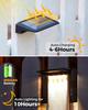 4 Pack Solar Fence Lights IP65 Waterproof Outdoor Wall Lights for Patio Garden Yard