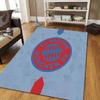 Millwall Football Club Flannel Pattern Square Carpet,Area Rug,Carpet Rug for Living Room Bedroom Sofa Playroom Decor,Non-slip Floor Mat