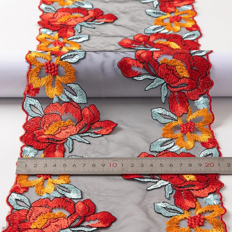 1/3 de yard de fil de polyester pressé pour fond de dentelle, idéal pour la broderie florale à faire soi-même, accessoires en dentelle, rideaux, coussins de canapé et décoration.