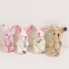 Soft and Adorable Rabbit Plush Toy with DIY Accessories Exquisite Rabbit Keyring Decoration Cute Rabbit Keychain Pendant