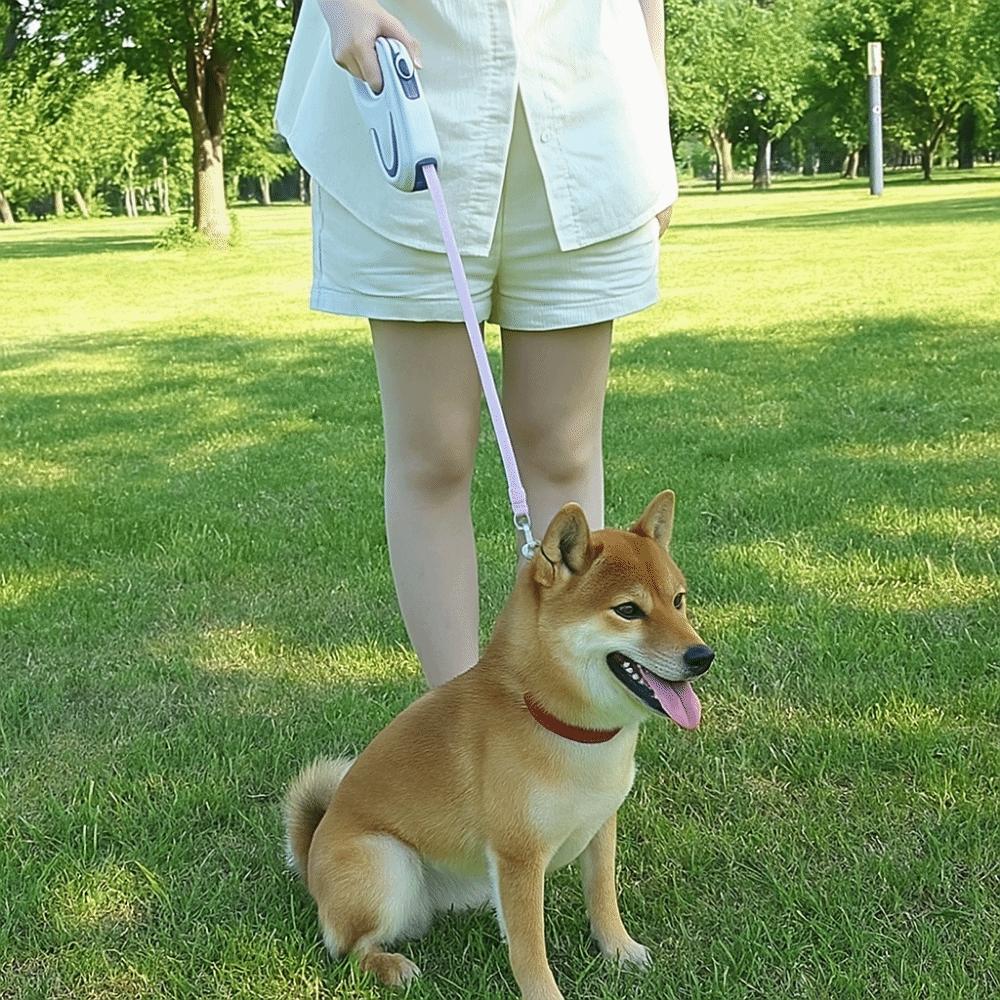 3m Extendable Retractable Dog Leash Adjustable Pet Walking Lead LED Luminous Leash  Outdoor Walking