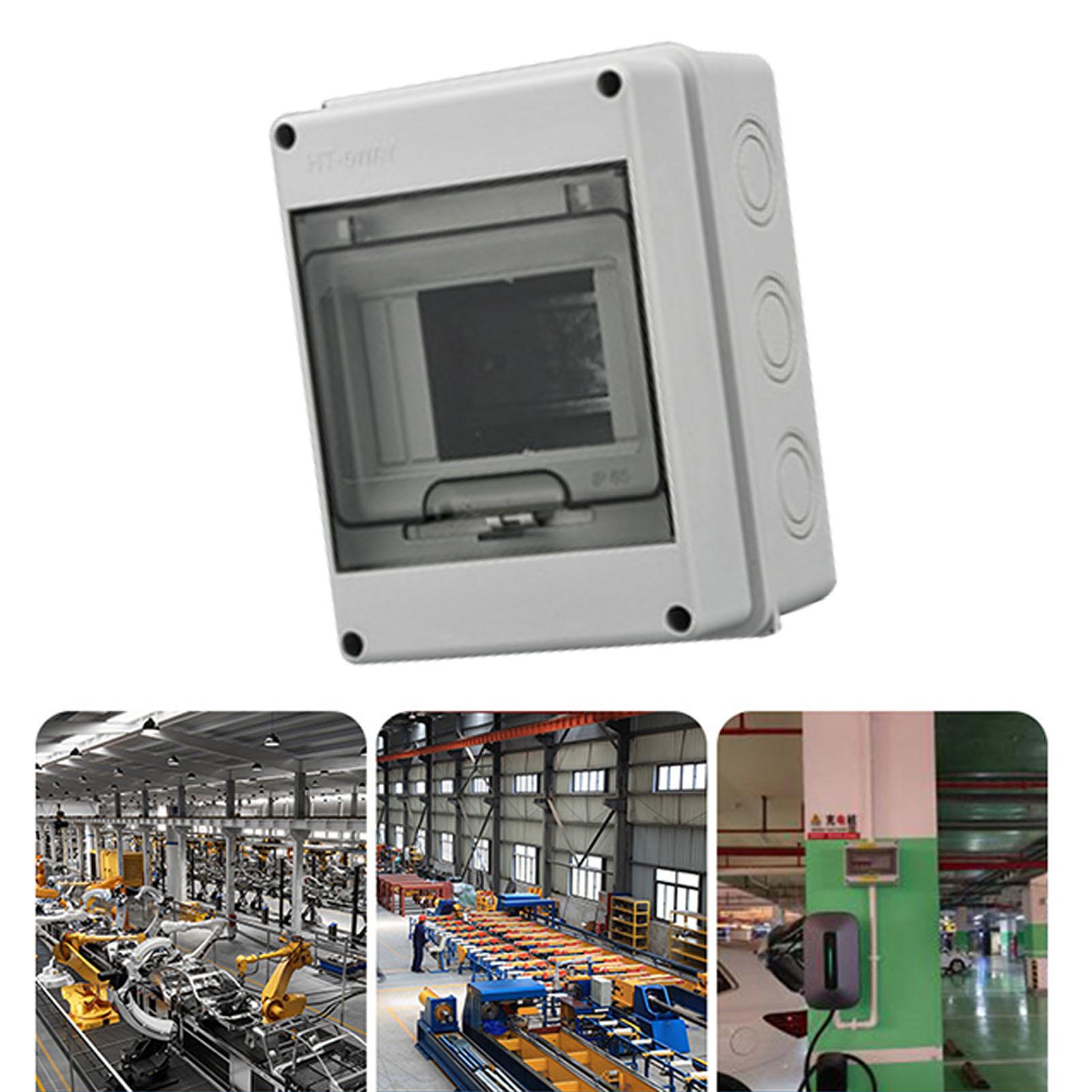 

Distribution Protection Box Waterproof Windproof Circuit Breaker Box with Transparent Cover for Construction Machinery