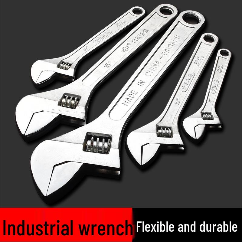Universal Adjustable Wrench Set: Multifunctional Large and Small Genuine Wrenches