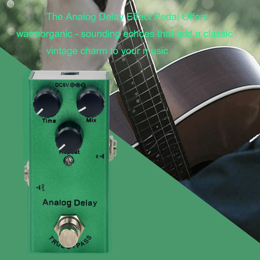 Electric Guitar Pedal Overdrive/ Distortion/Chorus/Delay/Tremolo Delay True Bypass, Durable Design for Versatile Tones