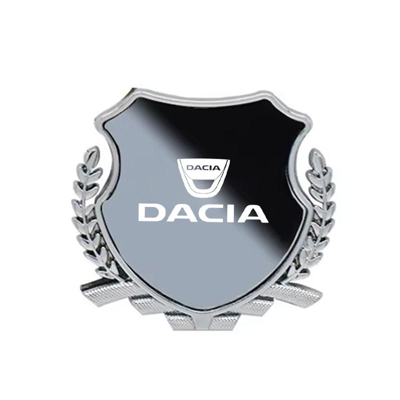 Car Side Modification Sign Triangular Metal Sticke For Dacia Duster Logan Sandero Jogger Spring Stepway Dokker Lodgy Accessories
