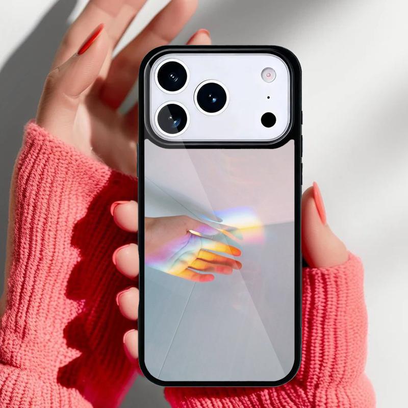 aesthetic white Phone Case for iPhone 17 16 15 14 13 Pro Max Back Cover for 12 11 Pro Coque