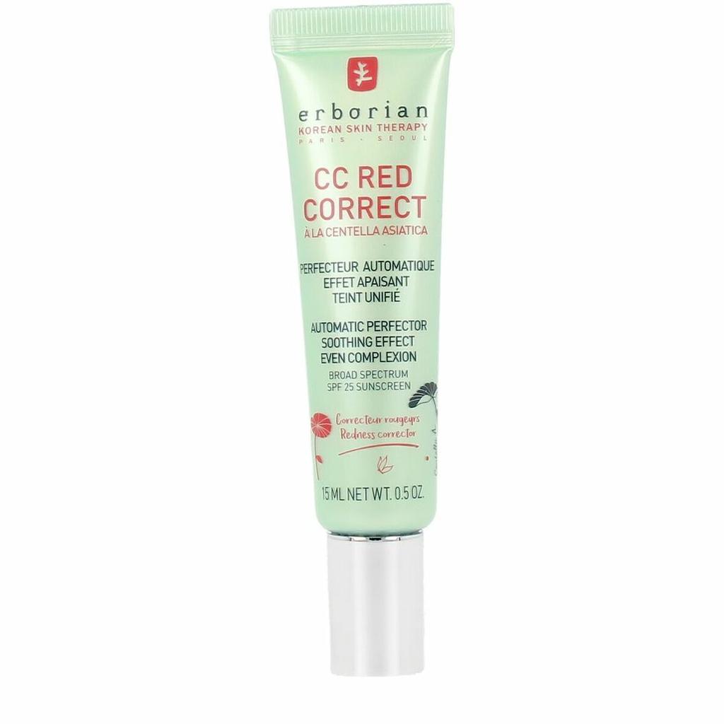 Erborian, CC Red Correct, Anti-Redness, Day, Cream, For Face, SPF 25, 15 Ml