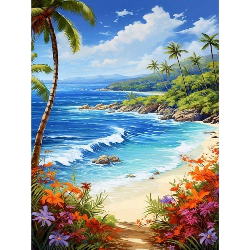 CHENISTORY DIY Painting By Numbers For Adults Landsape Oil Picture HandPainted Animals Coloring By Numbers Home Wall Art