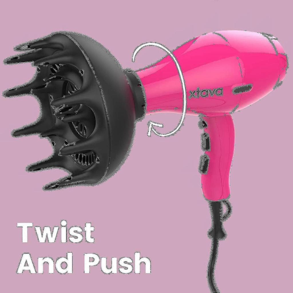 Schwarze Orchidee Großer Haar-Diffusor für Naturlocken