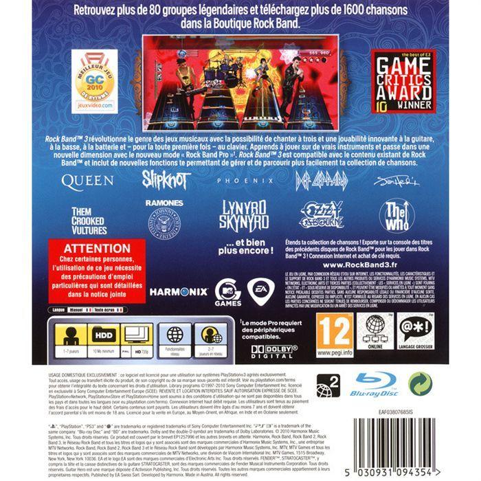 ROCK BAND 3 / Jeu console PS3
