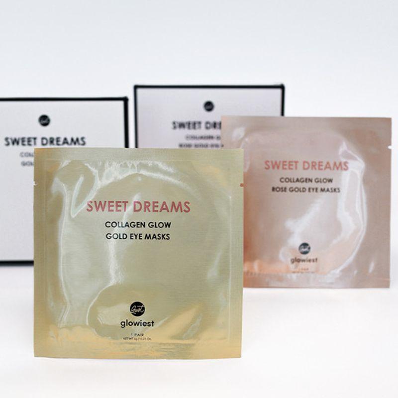 Glowiest Sweet Dreams Collagen Glow Eye Mask (5 sheets) Rose Gold