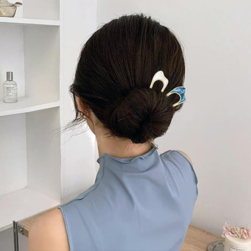 Hairpin, hair ... marble pink