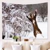 Cute Cat Pattern Tapestry Decoration Background Hanging Cloth Bright Colorful Painting Wall Blanket Picnic Blankets Tablecloths