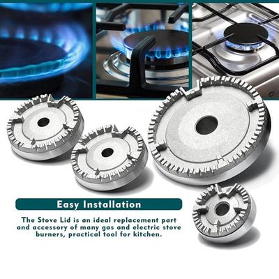 1Set Upgraded Gas Stove Burner Caps Gas Burner Flame Cap Crown Flame Cap New Stove Lid