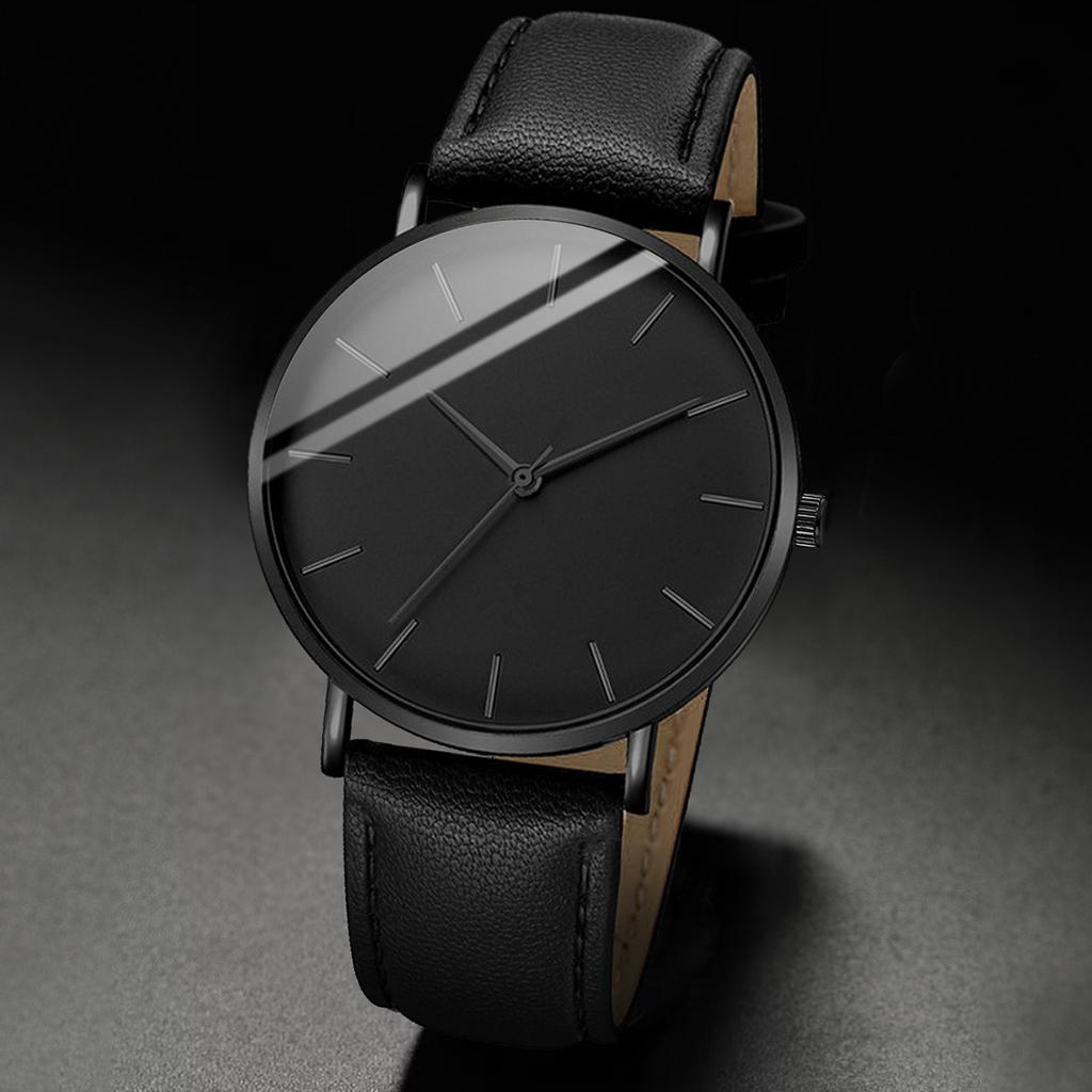 Men Business Watches Fashion Leather Band Men's Quartz Watch Relogio Masculino