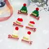 Sequin Children Christmas Hair Clip Merry Christmas Decor Christmas Hat Hairpin Children's