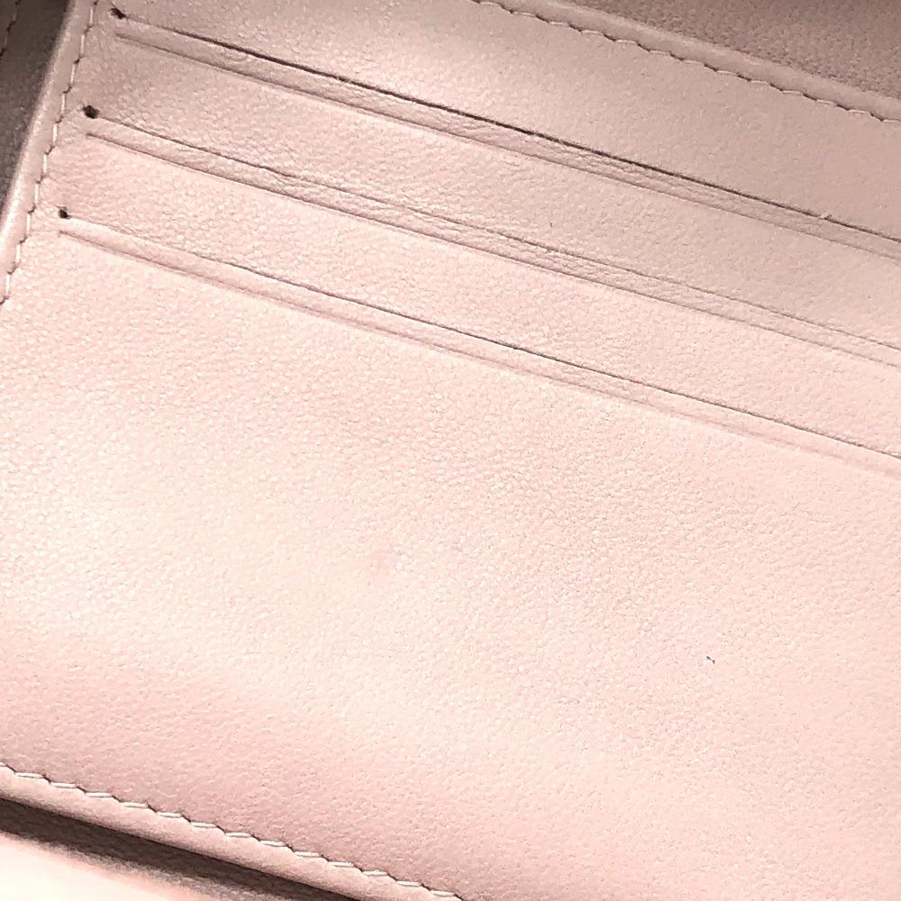 CHANEL V-Stitch Chevron CompactWallet Wallet Trifold wallet Lambskin Leather