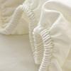 Thickened Imitation Lambswool Winter Fitted Sheet Solid Color Warm Plush Bed Sheets Queen Size Single Double Mattress Protector