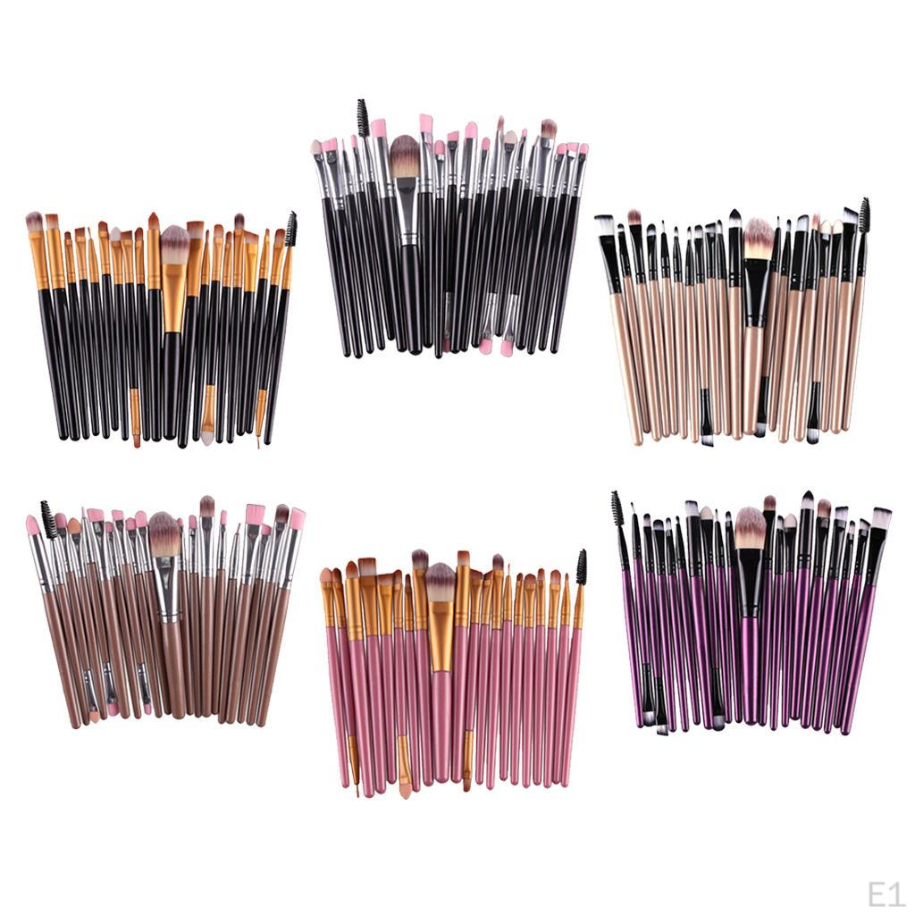 20 Stück/Set Make-up-Pinsel-Set Foundation Lippenpinsel
