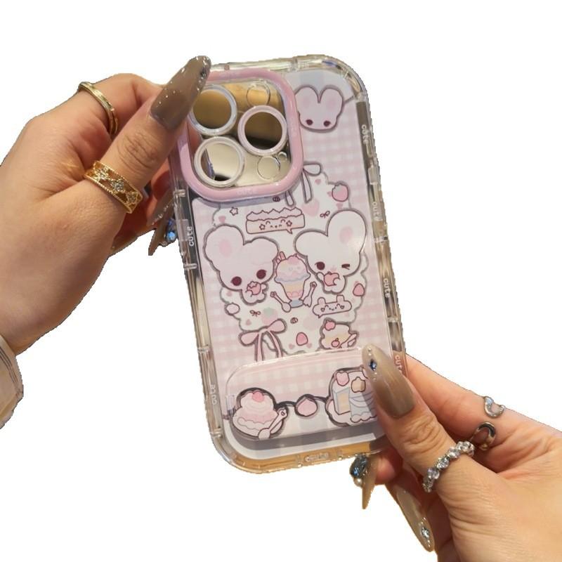 

Dessert Rabbit for Apple 16 Feather Cream Phone Case for IPhone 15 Promax Cartoon 14/13 For Apple X