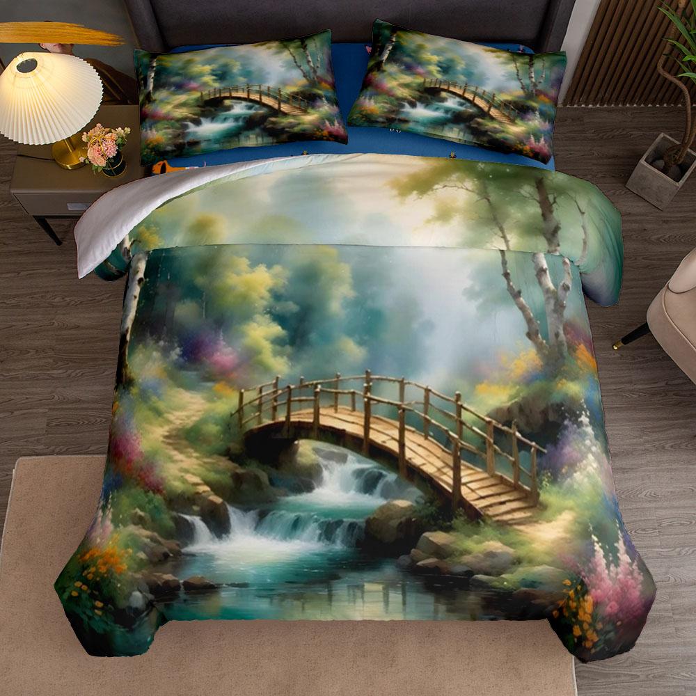 Baroque Garden Duvet Cover Set Uk Single Double Queen Us Twin Full King Size Among Bed Linen Set