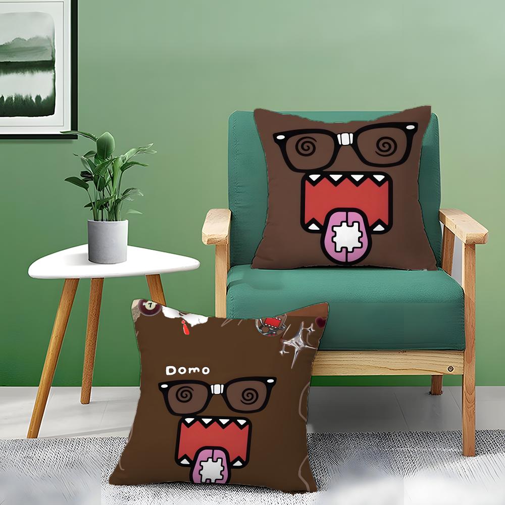 Cute Cartoon D-Domo Kun Pillow Case Pattern Printed Pillowcase For Living Room Sofa Cushion Cover & Bedroom Decor