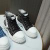 New Women Canvas High Top Sneakers Breathable Platform Casual Shoes Chunky Sole Martin Boots Sports