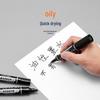 Oil-Based Quick-Dry Double-Ended Art Marker with Large Capacity - Black Outliner Pen Customizable