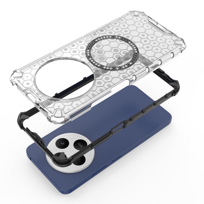 For Xiaomi Redmi 14c Magnetic Ring Back Cover Phone Case Magsafe Ring Wireless Charge Lens Protect Shockproof Coverage Cases