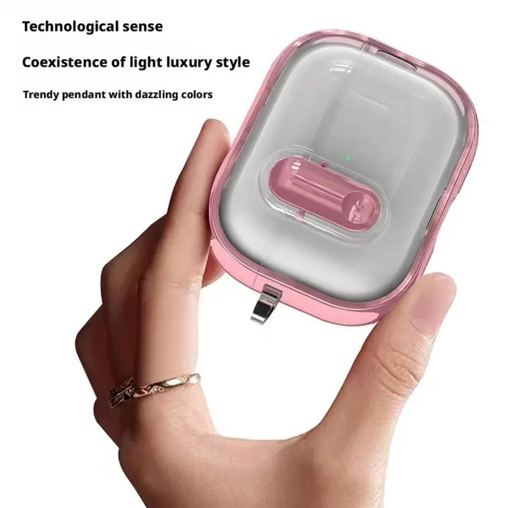 New Coming Transparent Crystal Clear Secure Lock Headphone Earphone Cover For Apple AirPods 4 Pro 3 2 Earphone Case With Hook