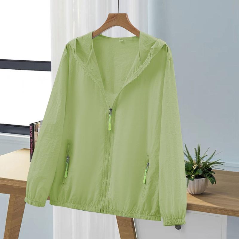 Sonnenschutzkleidung für Damen UV-Schutz Sommer Locker und Vielseitig Kurze Atmungsaktive und Leichte Jacke