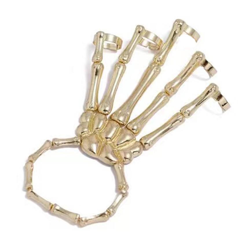 Dark Series Retro Schädel Fünf-Klauen-Ring - Cooles Hip-Hop Streetstyle Accessoire