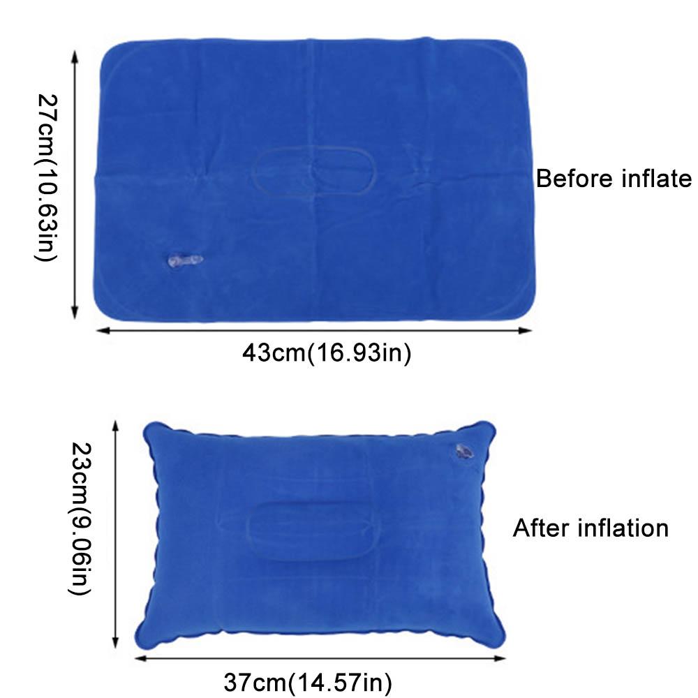 Inflatable Travel Pillow Portable Air Pillow for Camping Hiking Home Office Napping Sleeping Neck Waist Lumbar Support