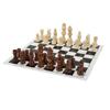 Folding Chess Board with 32 Pieces Chess Pieces Portable Funny Board Game Chess Sets for Holiday Party